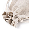 Cotton Cloth Packing Pouches Drawstring Bags ABAG-R011-15X20-01-2