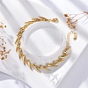 Rack Plating Brass Link Bracelets for Women BJEW-C086-01G-1