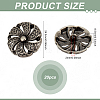 20Pcs Alloy Shank Buttons BUTT-PH0001-58AS-2