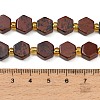 Natural Mahogany Obsidian Beads Strands G-F833-B12-01-4
