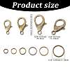 120Pcs Zinc Alloy Lobster Claw Clasps FIND-SC0022-03-2