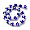 Handmade Evil Eye Lampwork Beads Strands LAMP-S069-01E-4