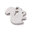 Non-Tarnish 304 Stainless Steel Charms STAS-G287-03P-1