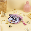 Cloth Jewelry Storage Zipper Bags with Tassel for Earrings Rings Bracelets Necklaces AJEW-WH0596-664D-4