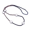 Natural Howlite Beaded Necklaces NJEW-G323-02-1