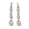 Brass Micro Pave Clear Cubic Zirconia Pendants CU-CBADD64-05P-1