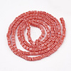 Opaque Solid Color Glass Beads Strands X-GLAA-S178-10B-2