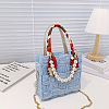 DIY Ribbon Knitting Women's Handbag Kits DIY-WH0453-08B-6