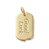 Brass Pendants ZIRC-G160-57G-2