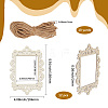 12Pcs Wood Embossed Photo Frames DIY-SP0004-15-2