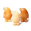 Natural Yellow Jade Carved Healing Penguin Figurines PW-WG12060-10-1