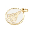Brass Enamel Pendants KK-L251-02G-G04-2