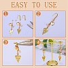 20Pcs Brass Micro Pave Clear Cubic Zirconia Earring Hooks ZIRC-SZ0005-09-4