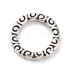 Tibetan Style Alloy Linking Rings TIBE-M004-13AS-02-1