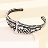 Retro 316 Surgical Stainless Steel Cuff Bangles BJEW-C142-12AS-3