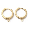 201 Stainless Steel Huggie Hoop Earrings Findings STAS-A167-01O-G-1