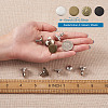 16sets 4 Styles Iron Button Pins for Jeans PALLOY-KS0001-07-15