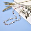 Natural Pearl Beaded Necklace for Girl Women NJEW-JN03669-01-2