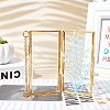 Brass Glass Hanging Photo Frame AJEW-WH0017-26G-5