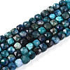 Natural Chrysocolla and Lapis Lazuli Beads Strands G-T141-65-4