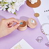 Round Printed Wood Baby Tooth Keepsake Cases with Lids CON-WH0099-75D-4