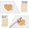 Stamping Embossing Soldering Brass with Stamp AJEW-WH0123-016-5