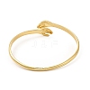 Rack Plating Brass Hug Hand Open Cuff Bangle for Women BJEW-F444-01G-2