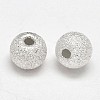 Round 925 Sterling Silver Textured Beads STER-F012-23C-1