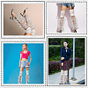Polyester Ruffle Layered Patchwork Leg Sleeves AJEW-WH20042-75D-4