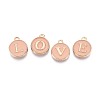 Initial Letter A~Z Alphabet Enamel Charms ENAM-Q437-04-3