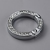 Alloy Crystal Rhinestone Spring Gate Rings FIND-WH0129-34A-P-2