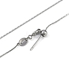 0.5MM 201 Stainless Steel Chain Adjustable Slider Necklaces for Women Men NJEW-H042-08P-A-2