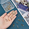 SUNNYCLUE 40Pcs 2 Colors Brass Clip-on Earring Converters Findings KK-SC0004-18-3