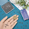 300Pcs 304 Stainless Steel Cord Ends STAS-SC0009-33-3
