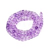 Crackle Transparent Glass Beads Strands GLAA-N062-4mm-09-3