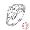 Flower 925 Sterling Silver Finger Rings FS-WG1E6A3-02-4