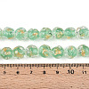 Handmade Gold Foil Glass Beads Strands FOIL-N029-04B-4