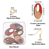 DIY Walnut Wooden Dangle Earring Making Kits DIY-OC0006-75-2