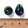 Gradient Color & Luminous Handmade Silver Foil Lampwork Beads LAMP-I028-07B-5