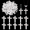 100Pcs 10 Styles Wooden Pendants WOOD-GA0001-93A-6