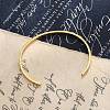 Ion Plating(IP) 304 Stainless Steel Cuff Bangles BJEW-K173-02G-4