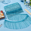 Polyester Tassel Lace Edge Trim Ribbon OCOR-WH0101-118A-4
