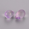 Two Tone Transparent Spray Painted Glass Charms GLAA-T016-37-F04-2