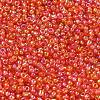 Round Transparent Colors Rainbow Glass Seed Beads X-SEED-A007-2mm-165-2