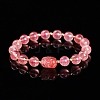 Natural Strawberry Quartz Stretch Bracelets PW-WG9B861-04-1