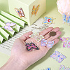 DIY Butterfly Dangle Earring Making Kit DIY-TA0006-34-6