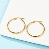 PVD Vacuum Plating 201 Stainless Steel Hoop Earrings for Women EJEW-G260-02A-G-4