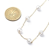 ABS Plastic Imitation Pearl Beaded Chain Necklaces NJEW-JN04329-4