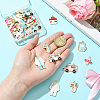 42Pcs 21 Styles Alloy Enamel Charms ENAM-CJ0006-95-4