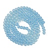 Baking Paint Glass Beads Strands DGLA-Q023-8mm-DB46-4